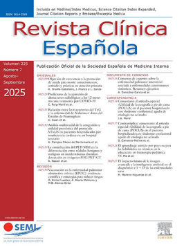 Imagen de Revista Clínica Española 2025 ON LINE (9 fascículos anuales)