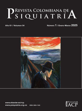 Imagen de Revista Colombiana de Psiquiatría 2025 ON LINE (4 fascículos anuales)
